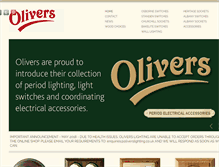 Tablet Screenshot of oliverslighting.com